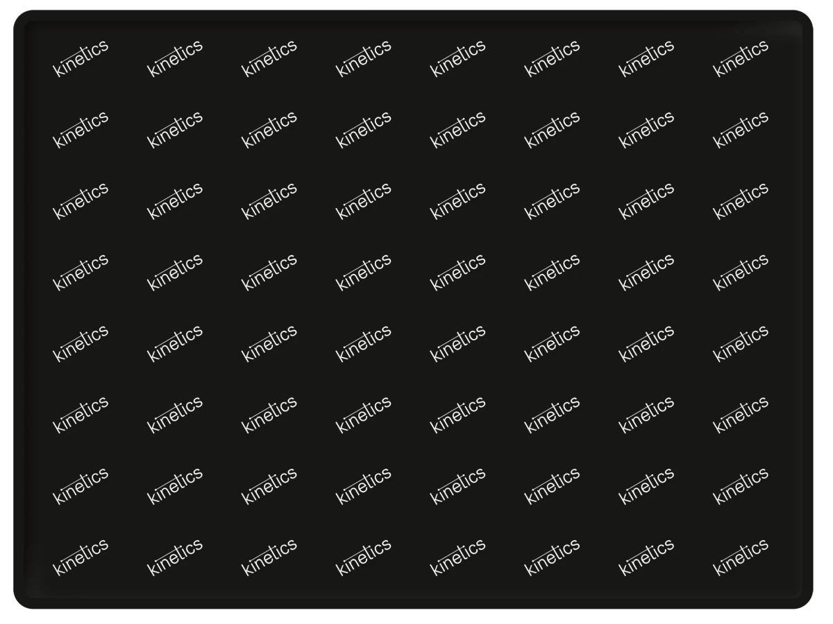 KINETICS Silikon Tischunterlage 31x41 cm schwarz/weiß