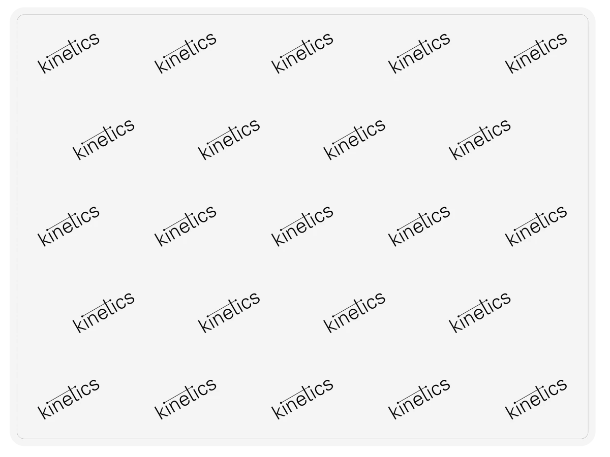 KINETICS Silikon Tischunterlage 31x41 cm schwarz/weiß
