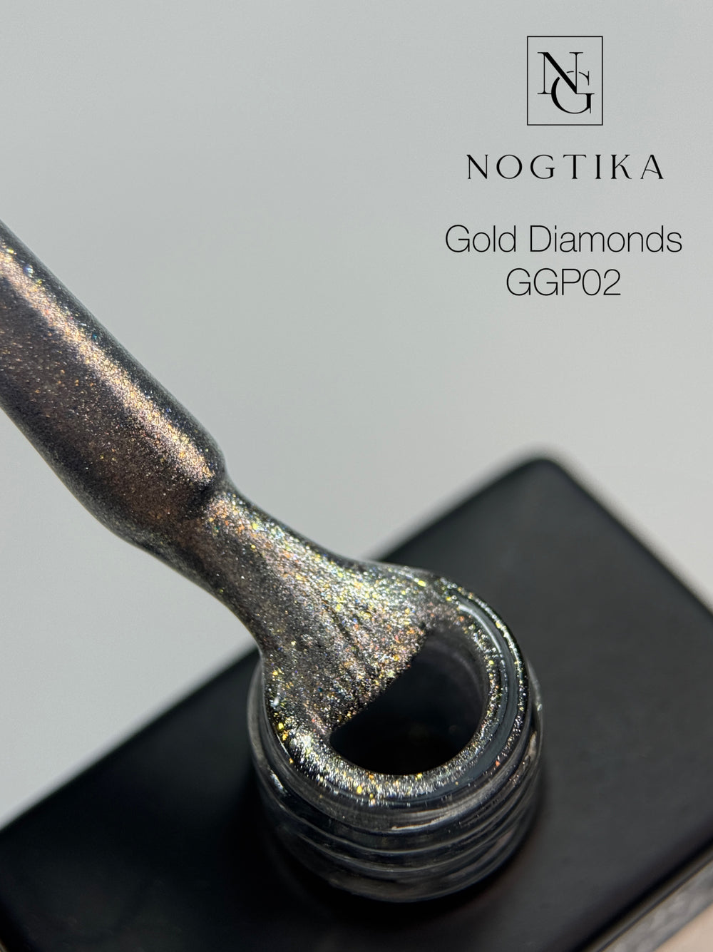 Glitter Gel Polish #2 Gold Diamonds (12ml) TPO-free