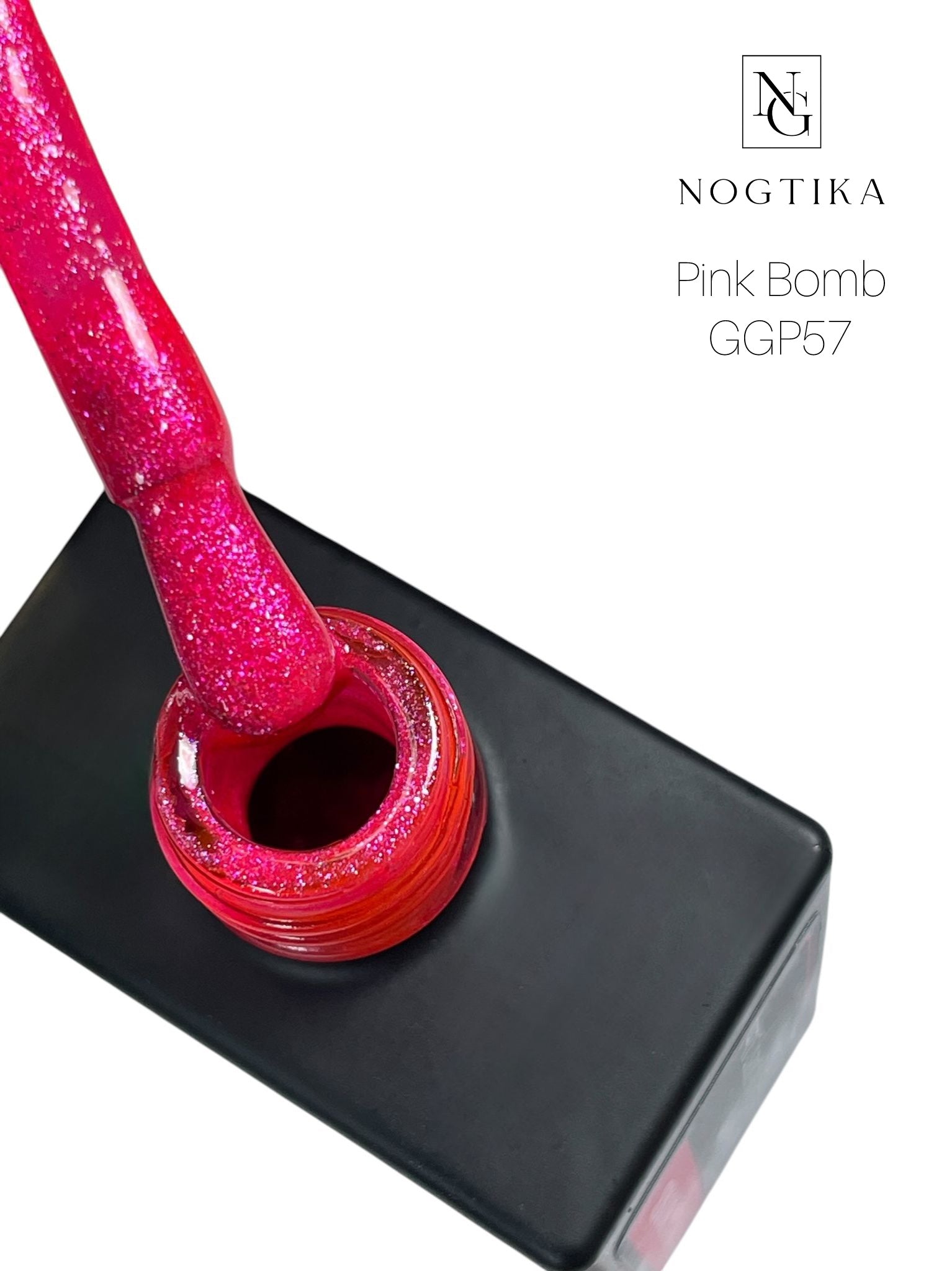 Glitter Gel Polish Pink Bomb Nr. GGP57 (12ml) TPO-free