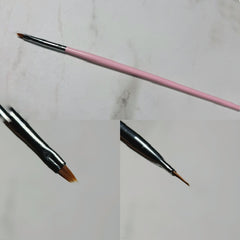 French Pinsel Größe 2 mit rosa Griff