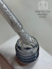 Glitter Top Coat Moonlight NO WIPE 12ml von Love My Nails (TPO-free)