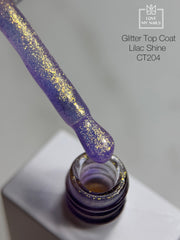 Glitter Top Coat Lilac Shine NO WIPE 12ml von Love My Nails (TPO-free)