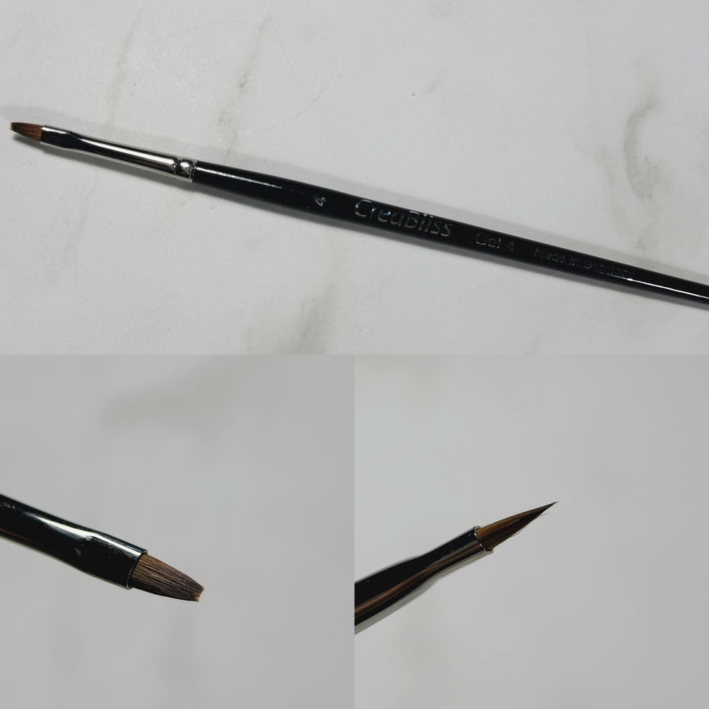 Pennello per design delle unghie 1S15 (Dimensione 00/1/2) Creabliss