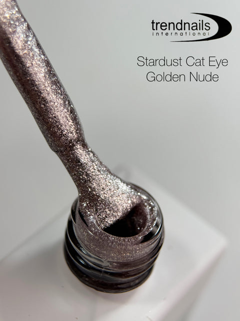 Stardust Cat Eye Gel Polish Golden Nude 12ml von Trendnails
