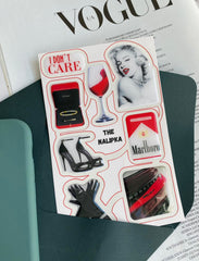 Coole selbstklebende 3D Aufkleber für Ihr Handy, Tablet, Notebook und Laptop Red Mood/ Marlboro