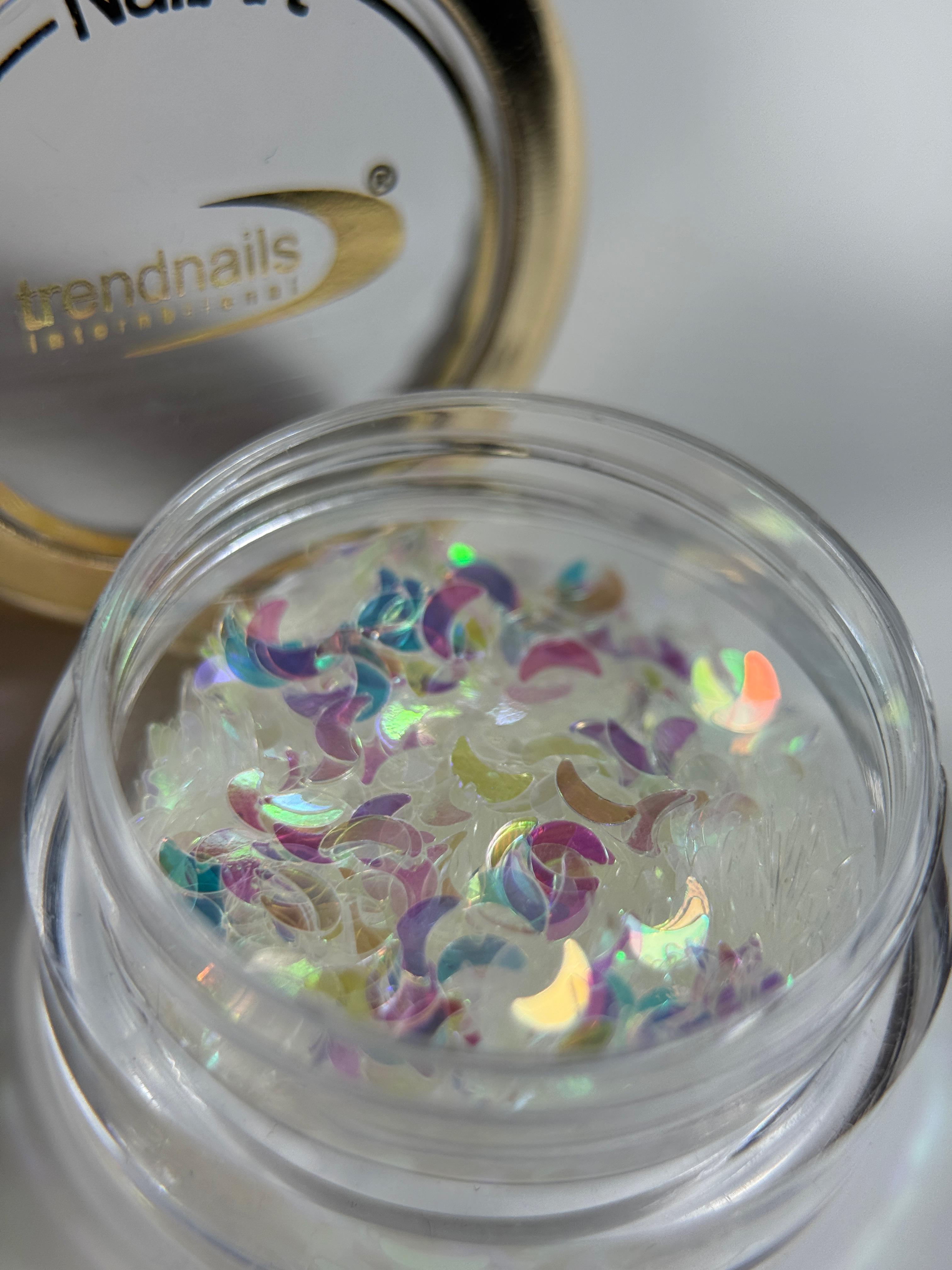 Nail Art Pailletten irisierend in verschiedenen Formen von Trendnails