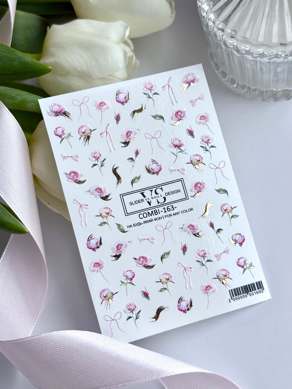 Slider with foil (water-soluble stickers) from VS Nails 102 COMBI FOIL