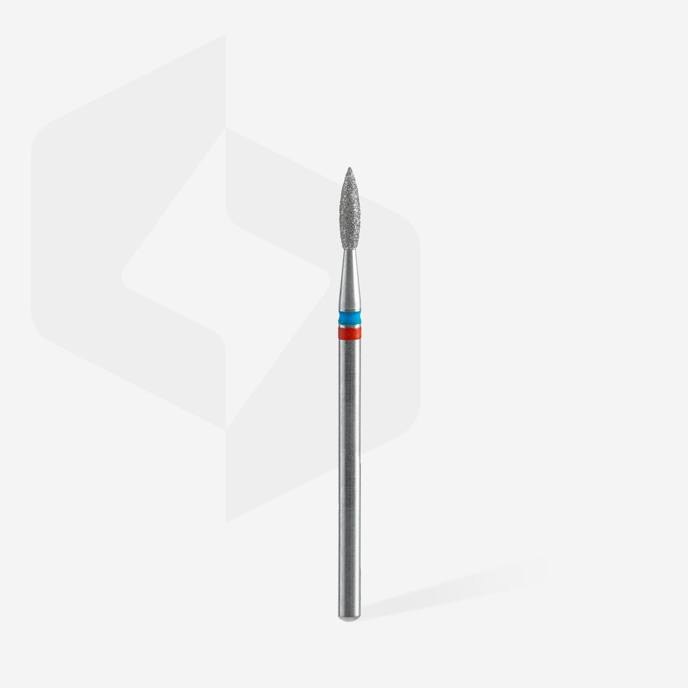 Fräseraufsatz FLAMME Diamant Bit DUO (rosso-blu) 2,1mm di STALEKS
