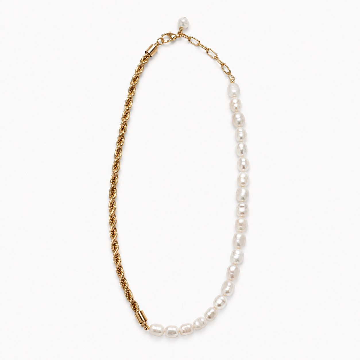 Stylische asymetrische Kette in gold  (Modeschmuck) 7