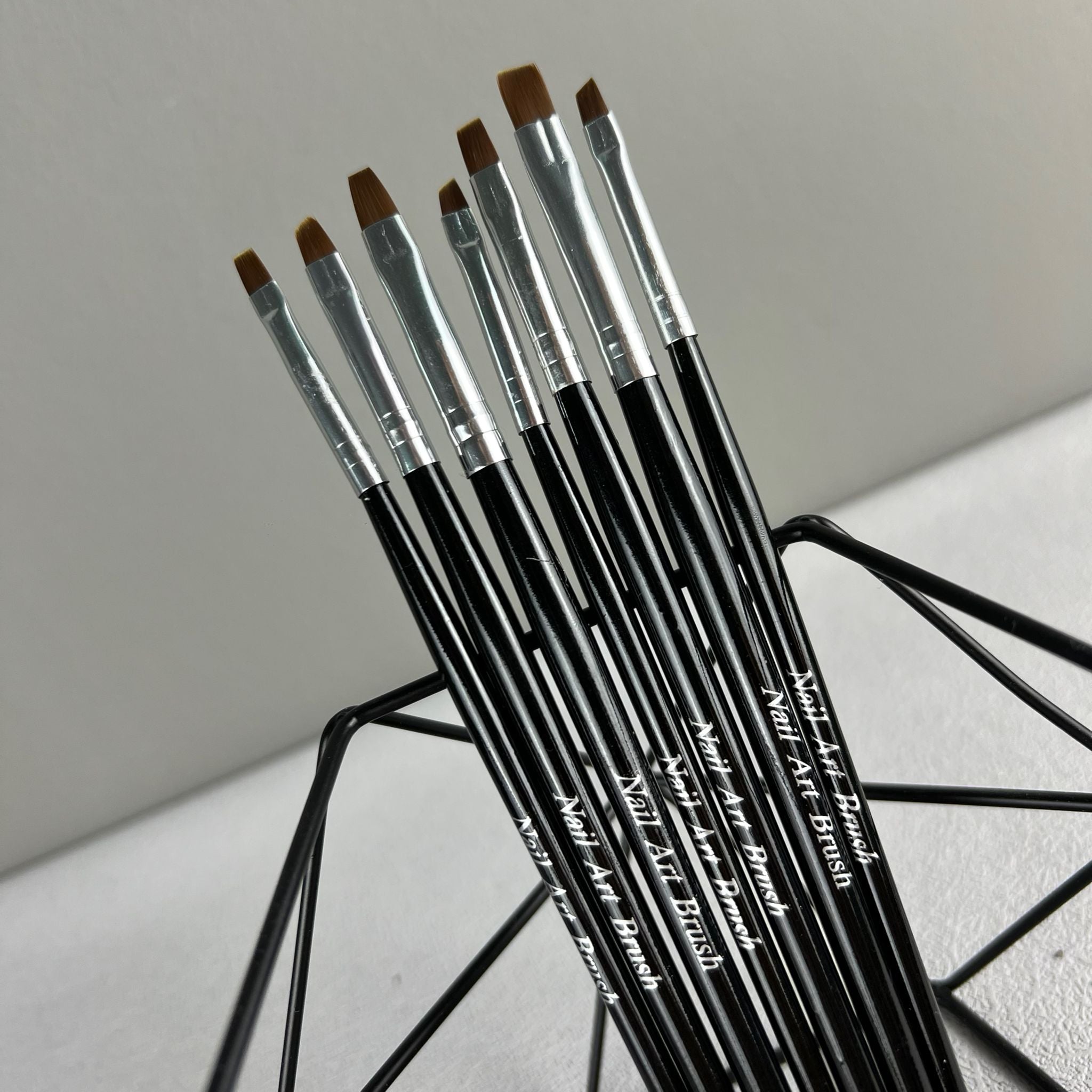 Pinselset für verschiedene Nailart Anwendungen und Modellage (7 Stk.)