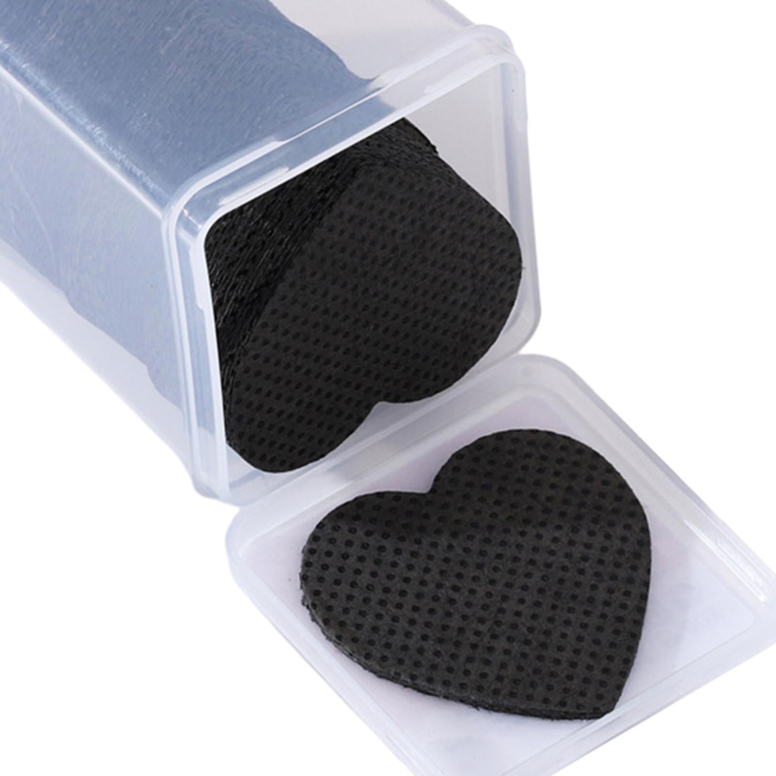 Fusselfreie Tücher in Herzform 90 St. rosa/weiß/schwarz