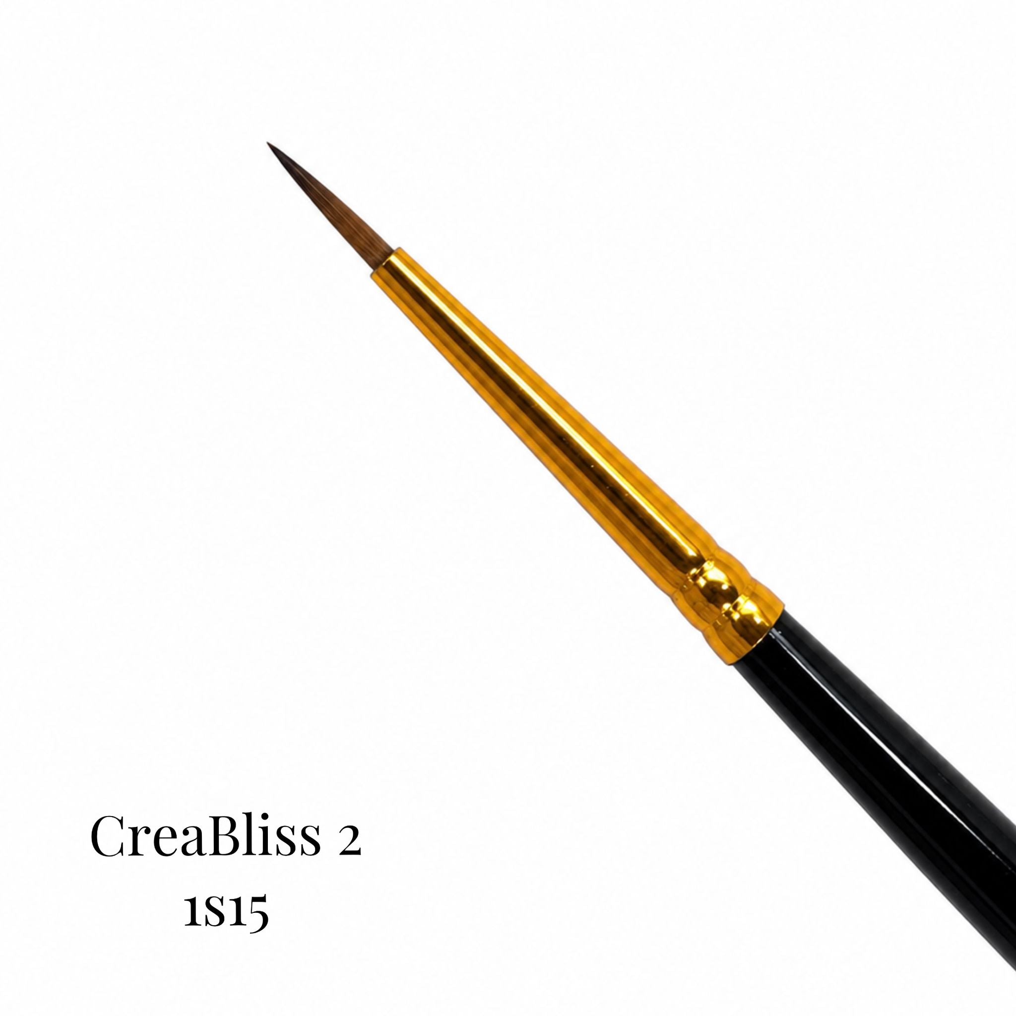 Pinsel für Nageldesign 1S15 (Größe 00/1/2) Creabliss
