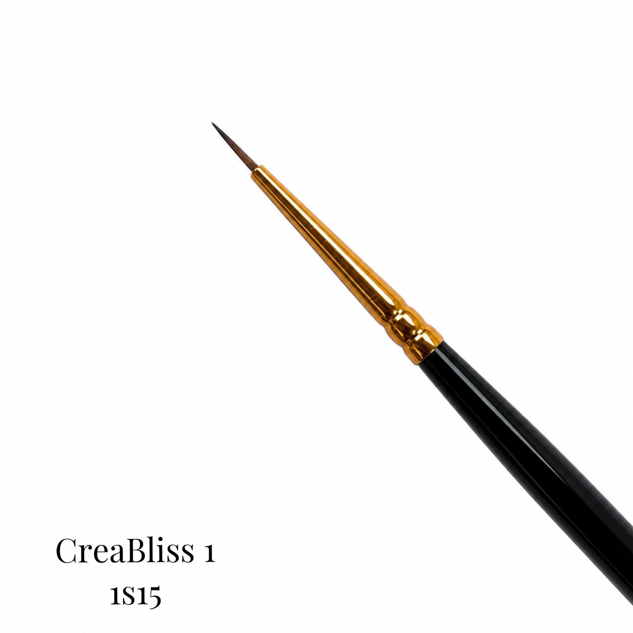 Pinsel für Nageldesign 1S15 (Größe 00/1/2) Creabliss