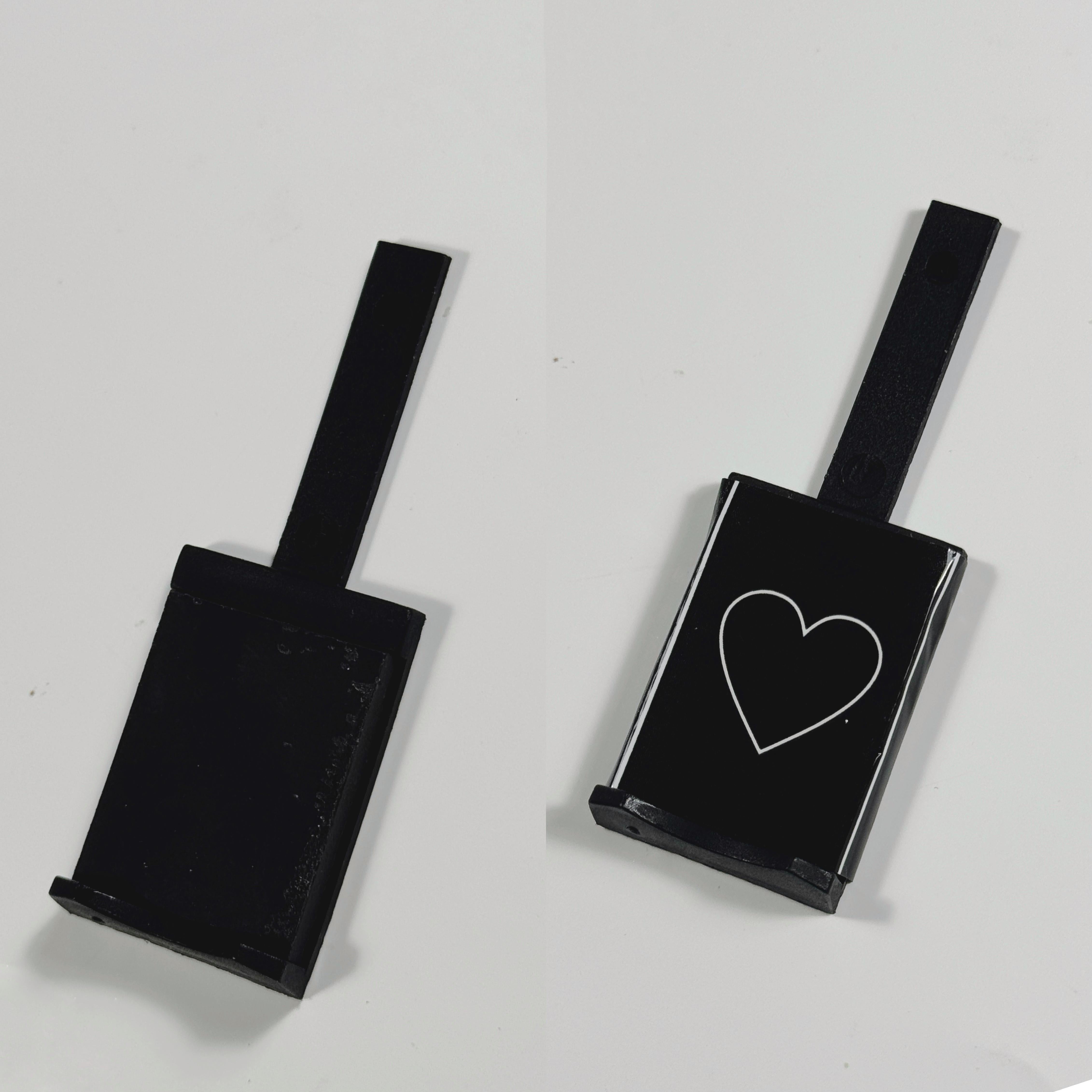 Doppelseitiges Magnet für Herz Cateye Effekt